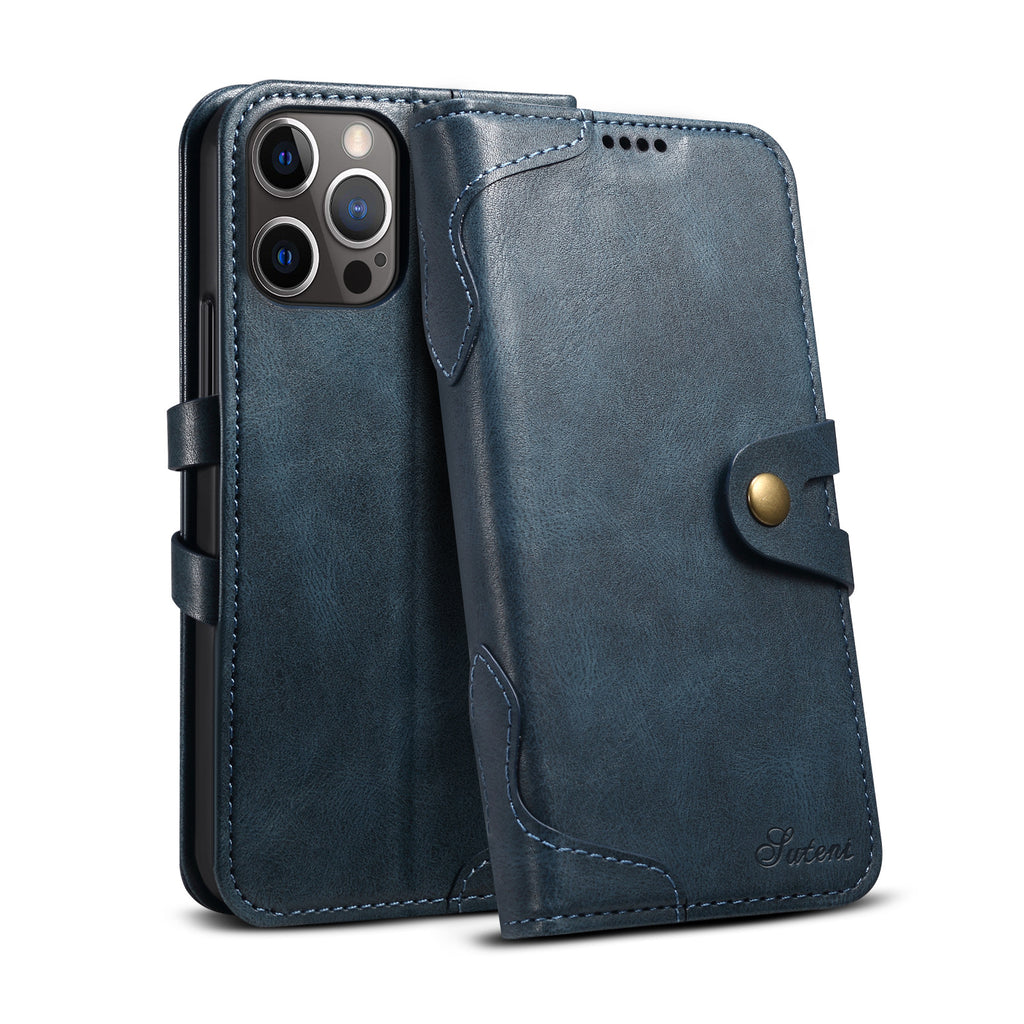Étui de téléphone Flip sac portefeuille en cuir
