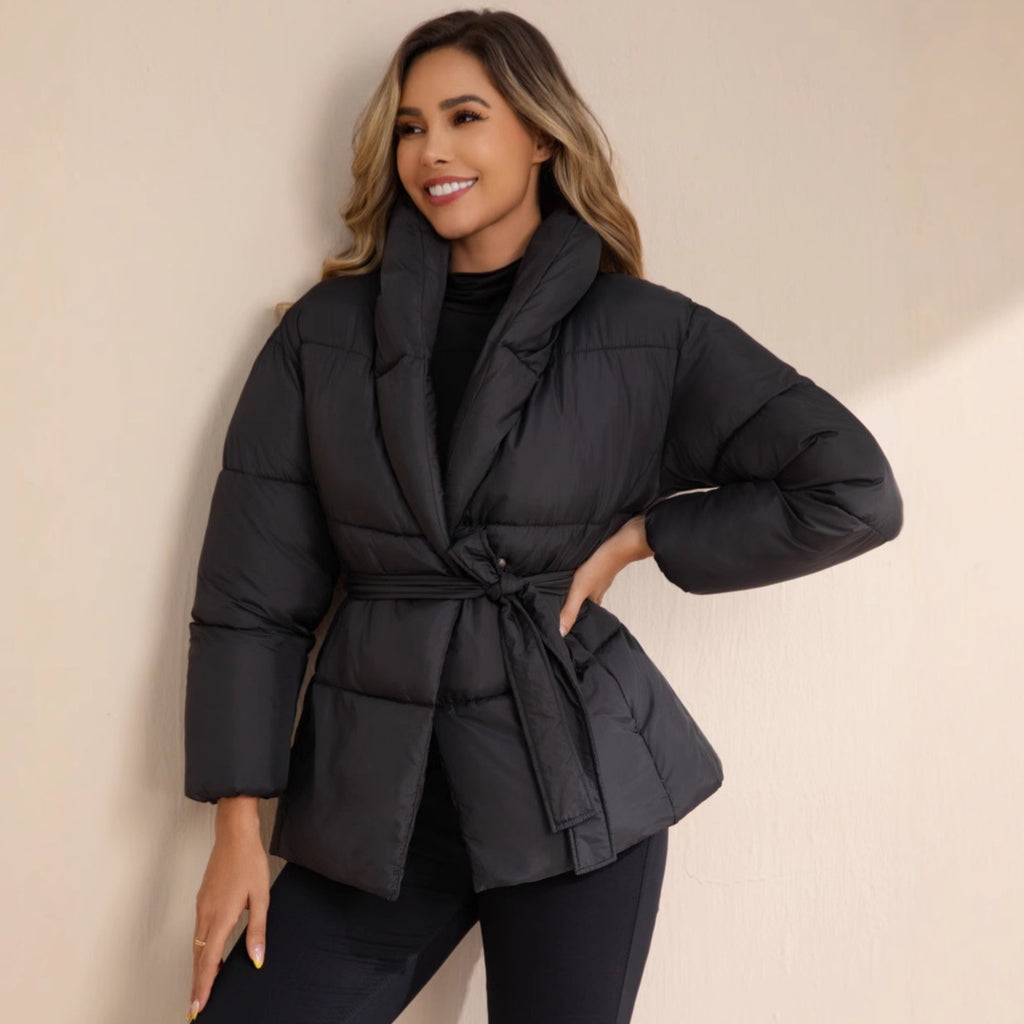 Veste de manteau rembourré en coton, taille-couche