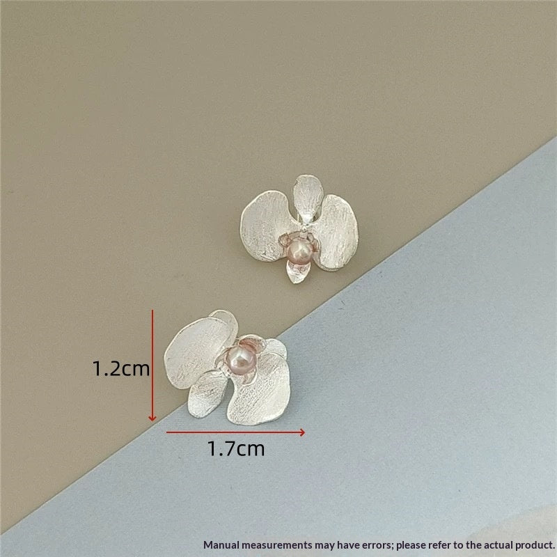 Boucles d'oreilles en alliage de cuivre Cardamom Orchidée papillon