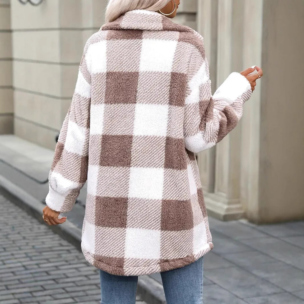 Femmes Élégante Manteau de Faux Fur