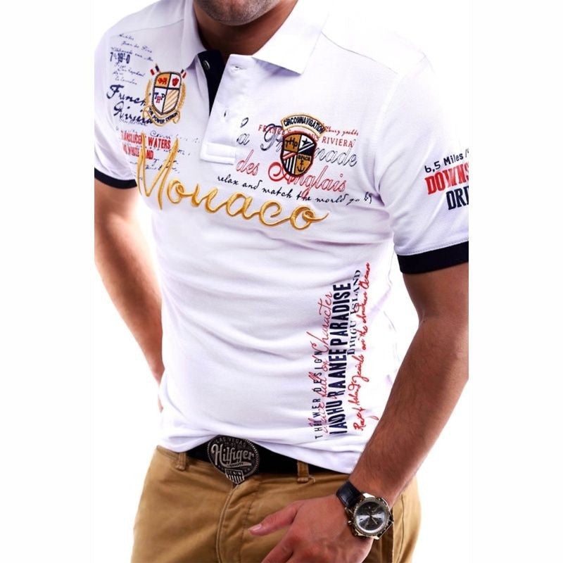 Polo Shirt Golf T-shirt imprimé numérique Couleur unie