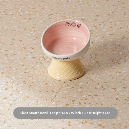 Ceramic Bowl Set Elévated Pet Bowls Food Bowl et Water Bowl pour chiens et chats