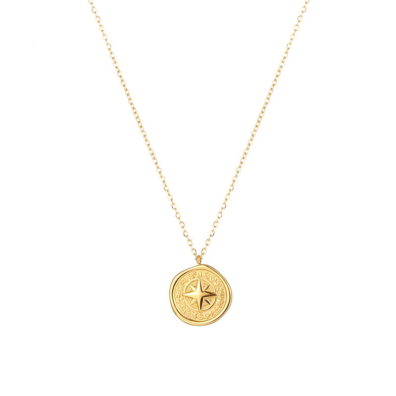 Collier haut de gamme en acier inoxydable et chaîne de clavicule