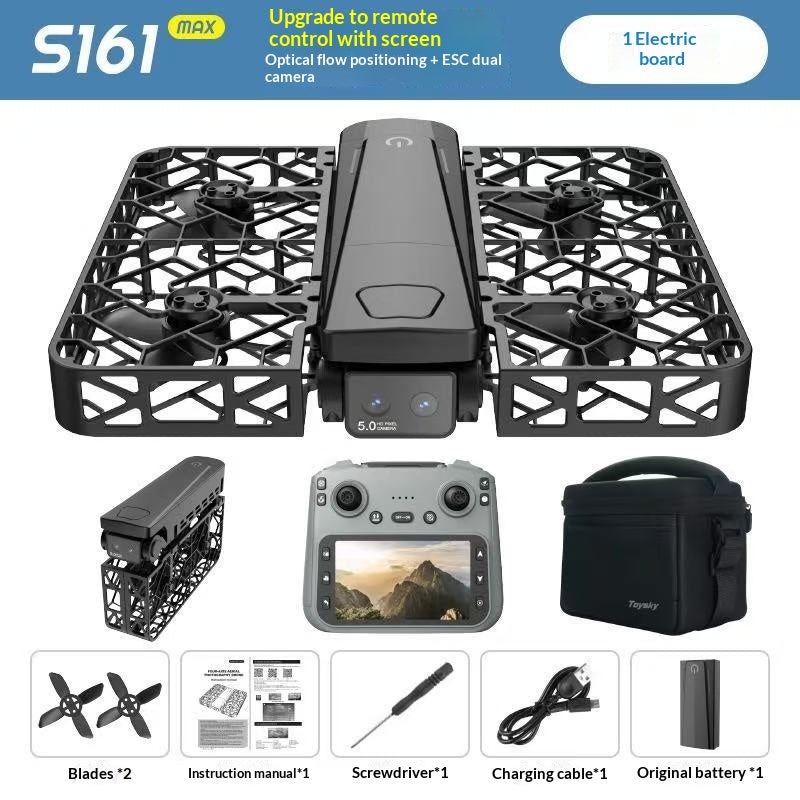 Caméra de vol de poche Brushless avec contrôle d'écran 720P HD Drone