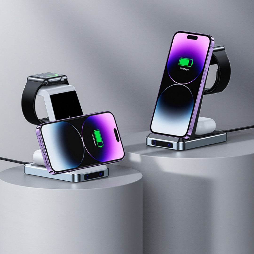 Chargeur sans fil multifonctionnel AirPods Mobile Phone Watch