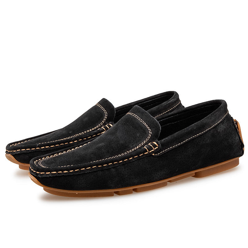 Chaussures Homme d'été en cuir véritable respirant