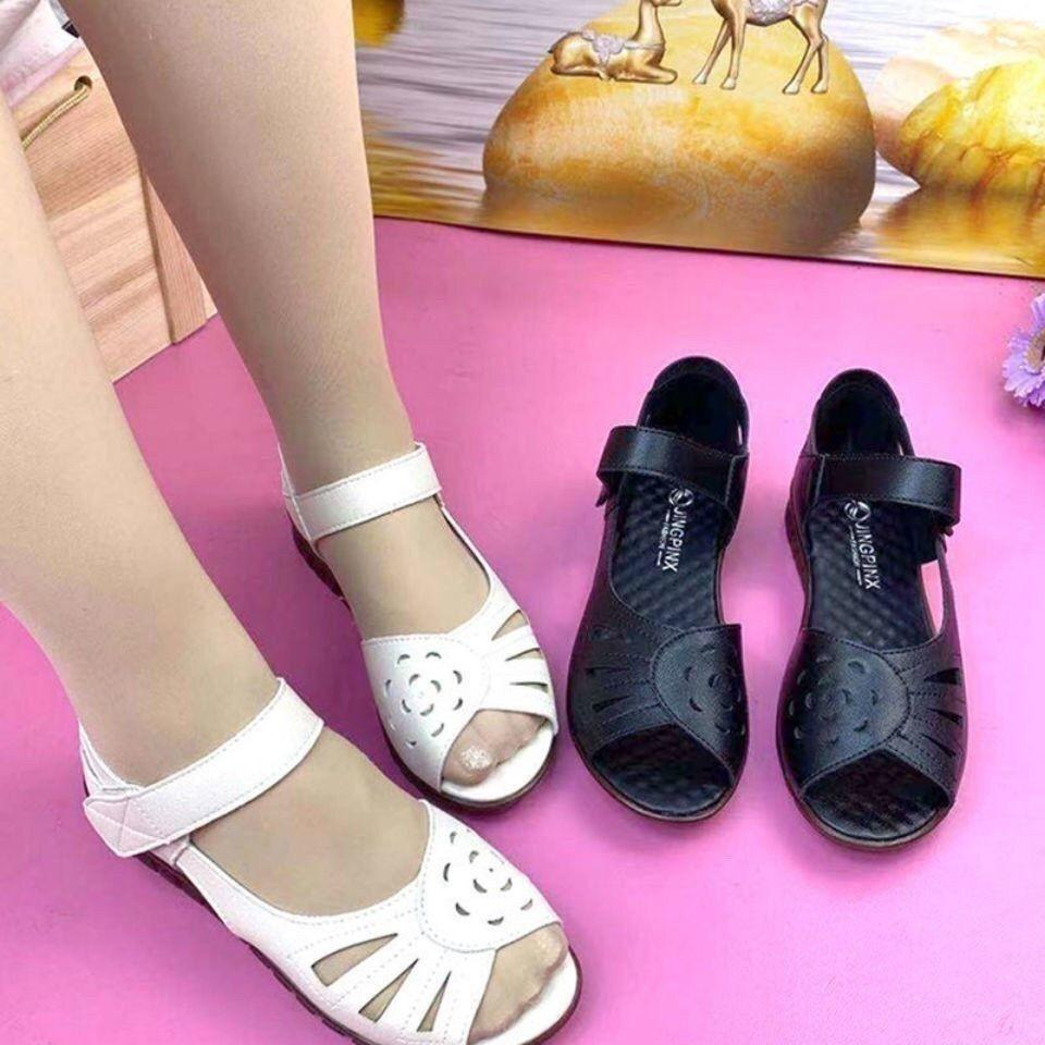 Sandales casuales à velcro souples pour l'usure quotidienne