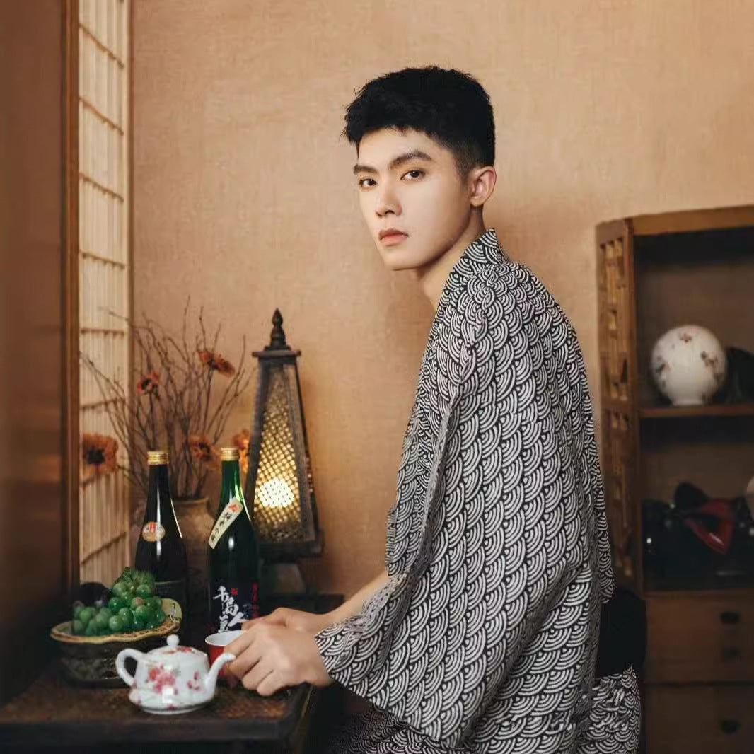 Men's formelle porter traditionnel japonais Kimono