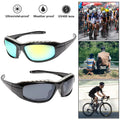 2 paires moto mousse rembourrée résistant au vent Lunettes de soleil