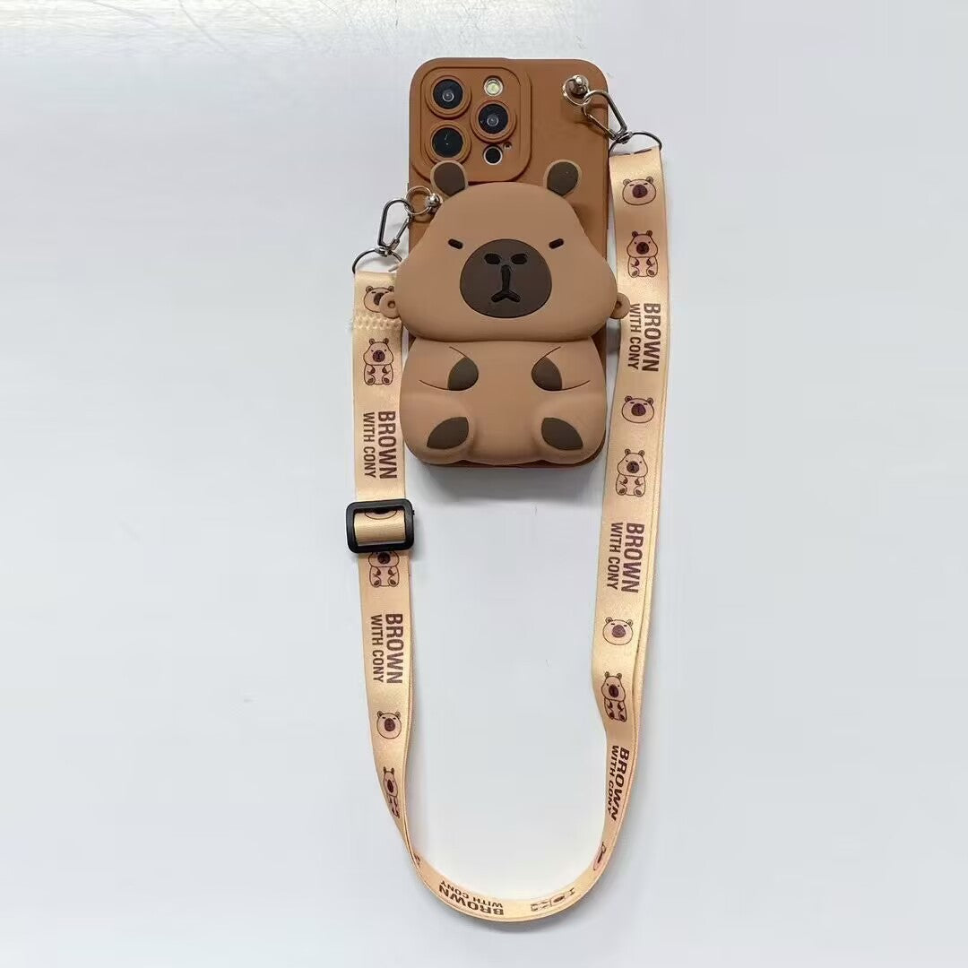Mode personnalisée Capabala Coin Purse Phone Case