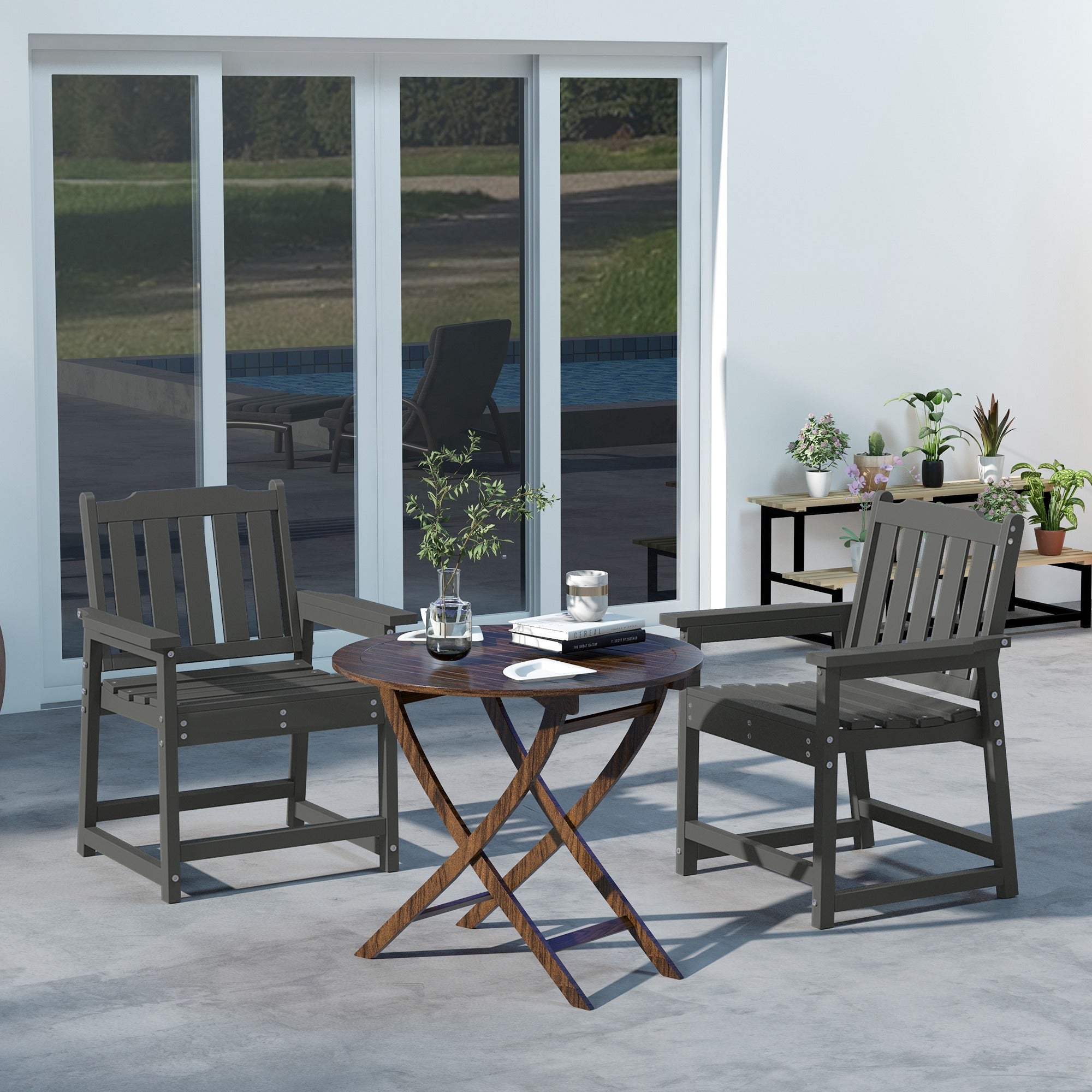 Chaises patio tout-temps de 2 pièces