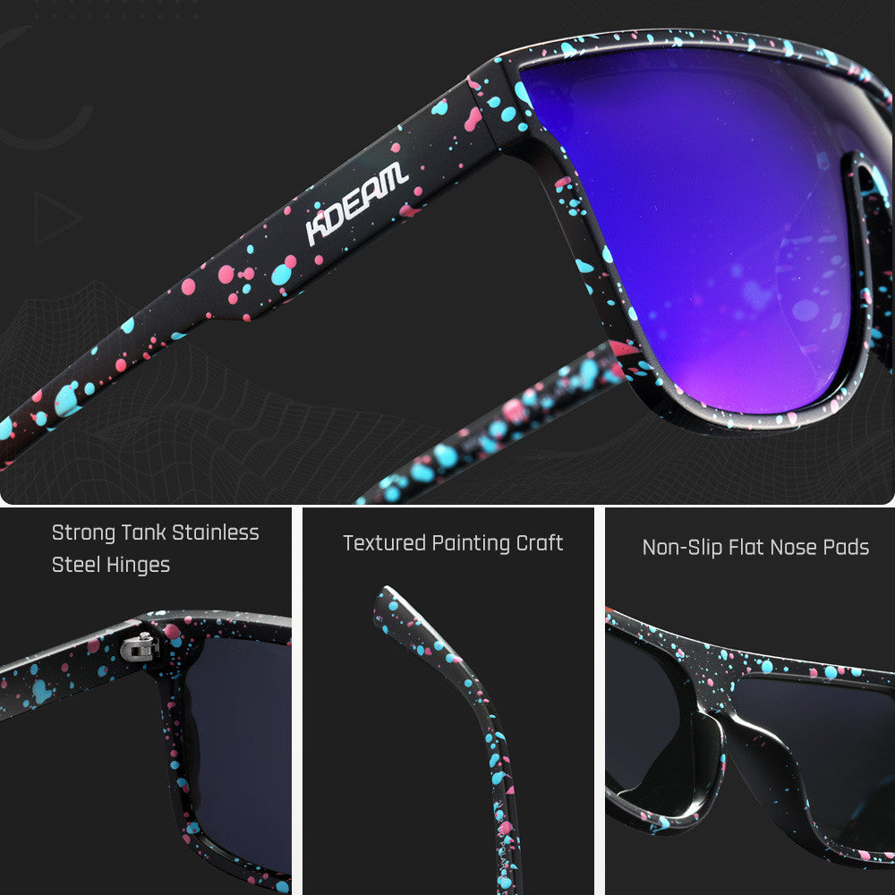 Lunettes de soleil polarisés à grand cadre européen et américain