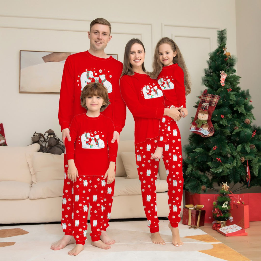 Rouge Snowman Parent-enfant costume de Noël Nouveau