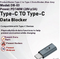Carnet de notes Données de blindage USB Homme pour Type-C Adaptateur Femme