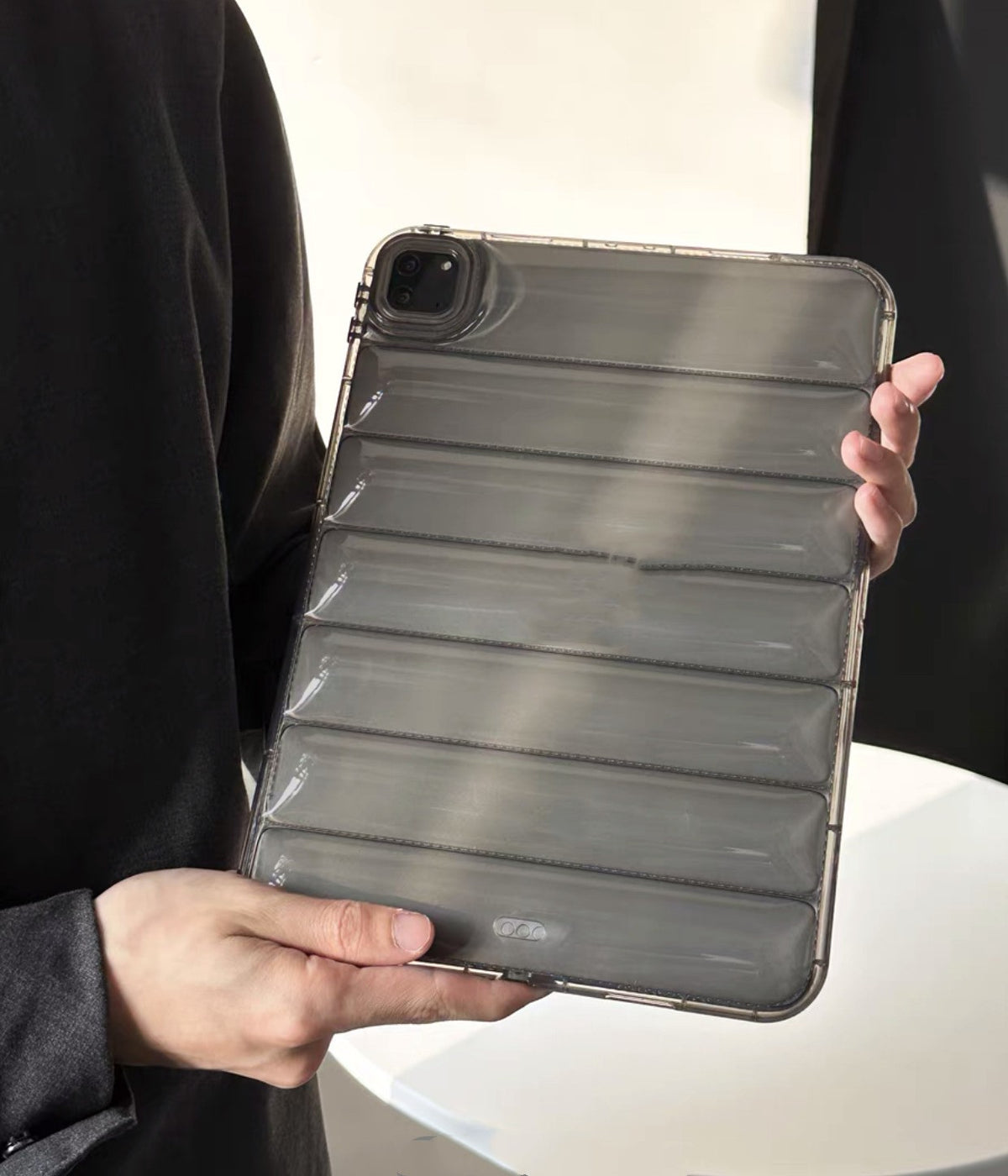 Coussin d'air de 10,9 pouces vers le bas transparent tout inclus silicone anti-chute Shell