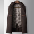 Men's Coat Automne et hiver Demi-longueur Détachement Goose Blanche Descente Inner Youth High-end B