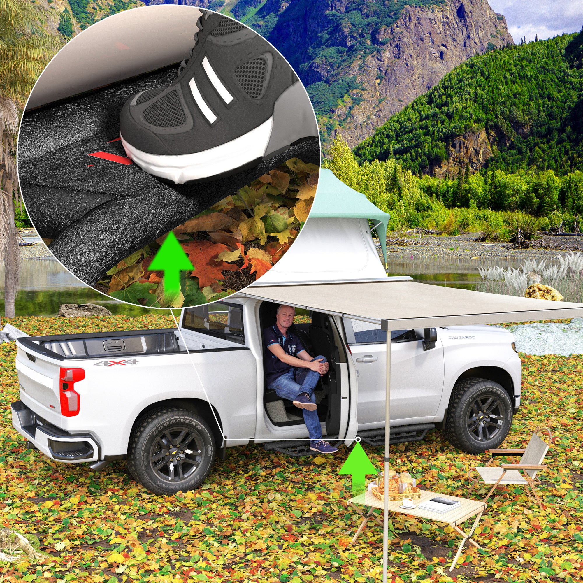 Conseils de course de cabine compatibles pour 2019- Chevy Silverado & GMC Sierra 1500/2020- Chevrolet