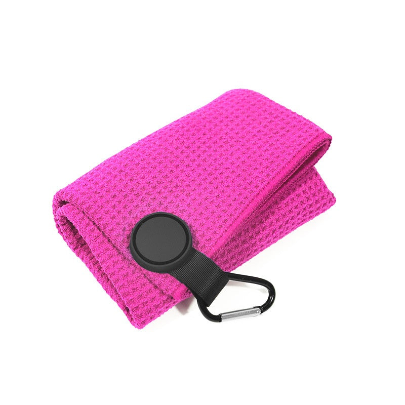 Serviette de golf magnétique ronde en microfibre