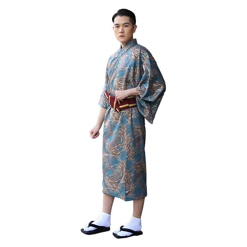 Japonais Kimono homme traditionnel Kimono formel porter des feux d'artifice d'été Kimono Suit