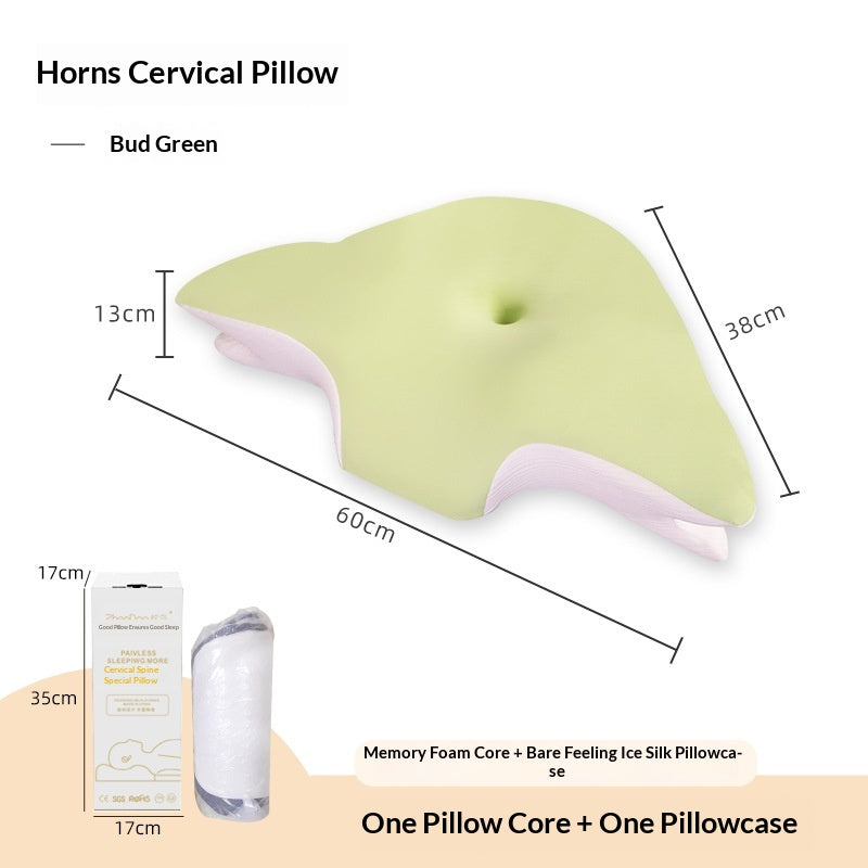 Memory Foam Neck Support Oreiller avec un design respirant pour un meilleur sommeil et un retour lent M