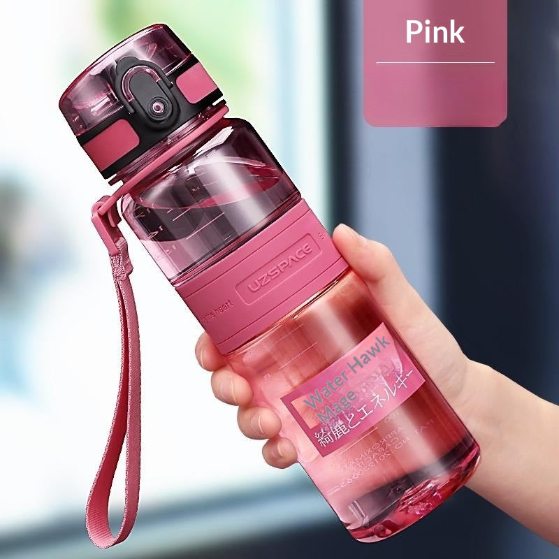 Bouteille d'eau en plastique portable de grande capacité