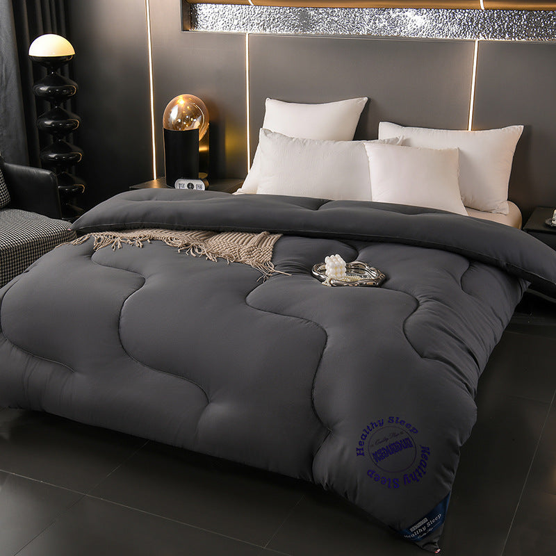 Insert de duvet à motif d'onde de couleur solide