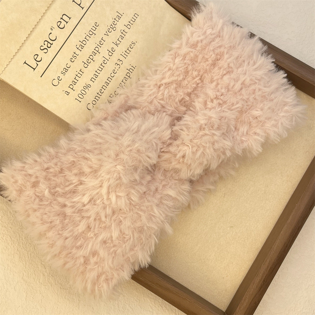 En peluche large bande de cheveux chaud épais pour les femmes