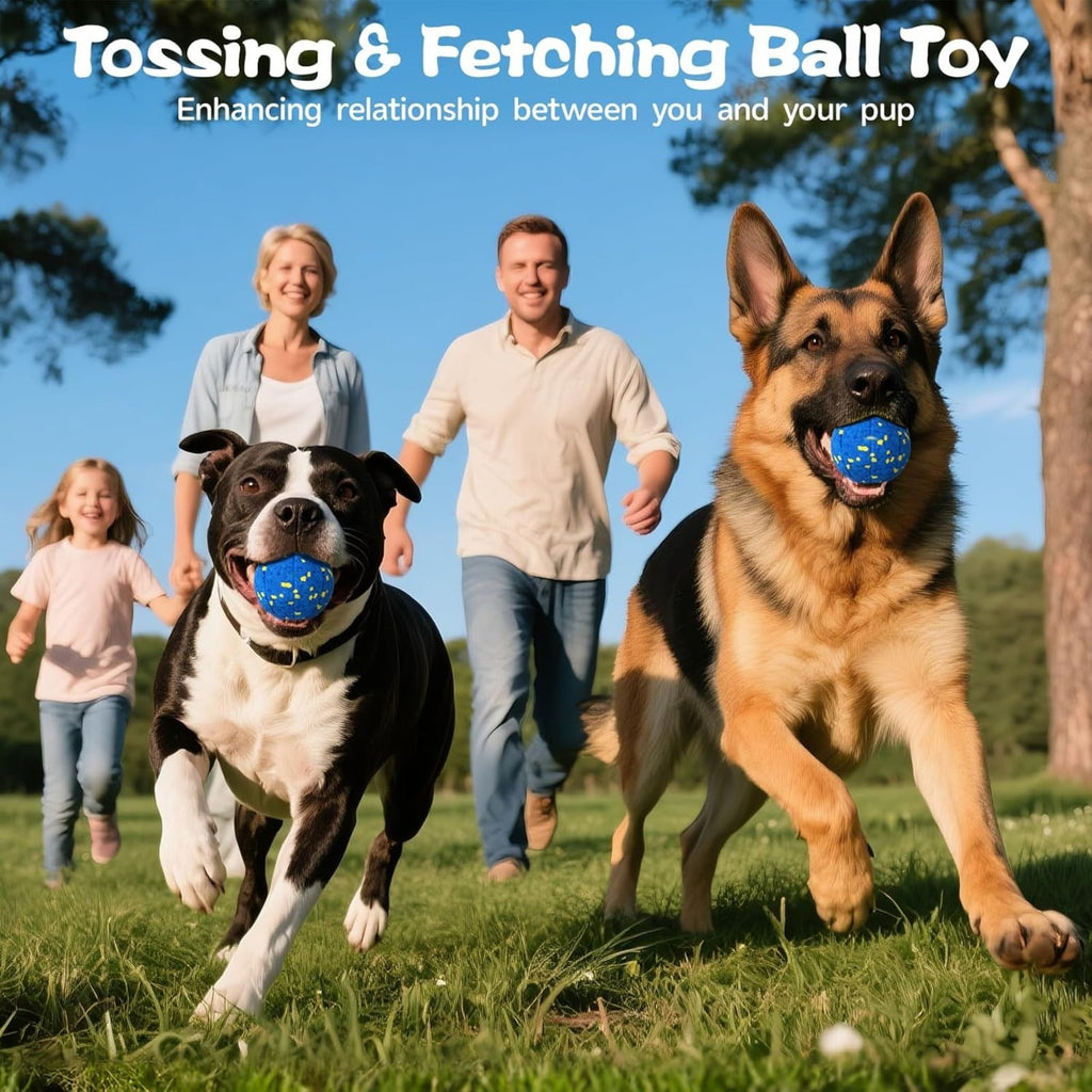 Balle de jouets pour chien bleu