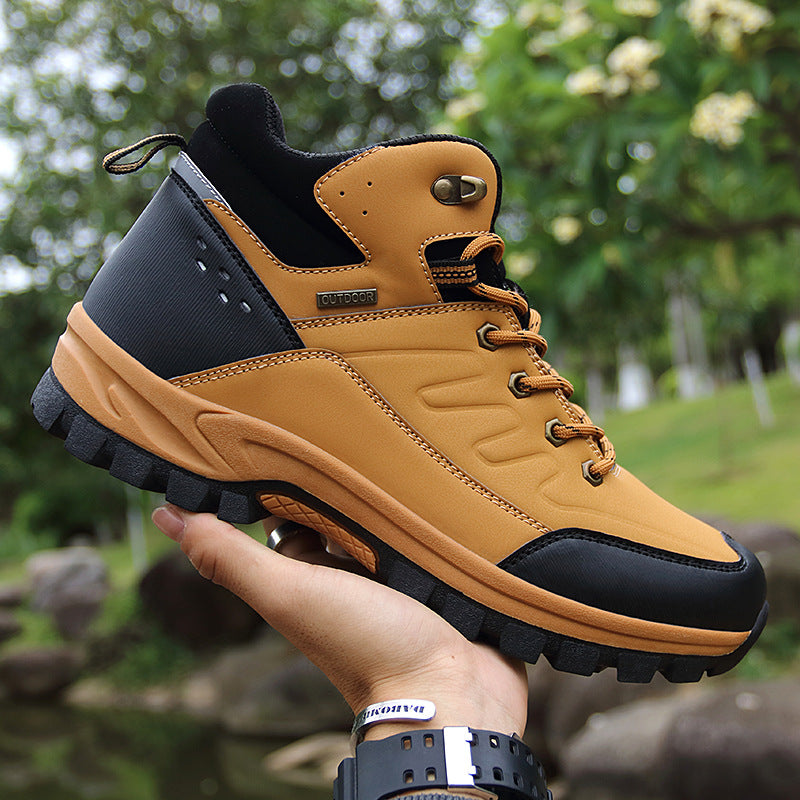 Bottes de randonnée en plein air pour hommes Chaussures monocouches haut de gamme