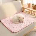 Tapis auto-refroidissant pour chiens et chats Pad de refroidissement pliable d'été avec impression de fruits lavable