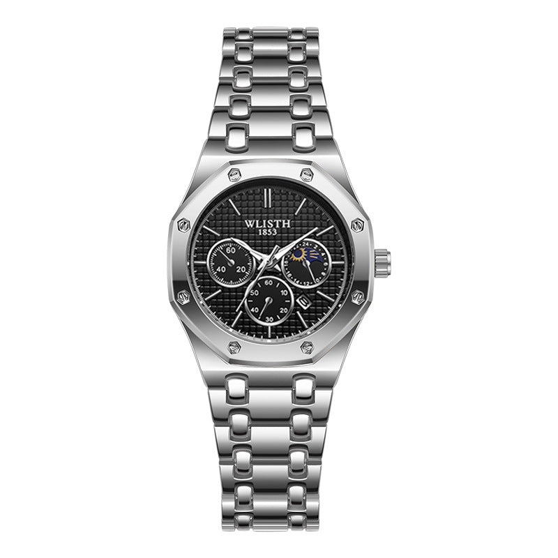 Calendrier des bracelets en acier lumineux pour montre pour femme