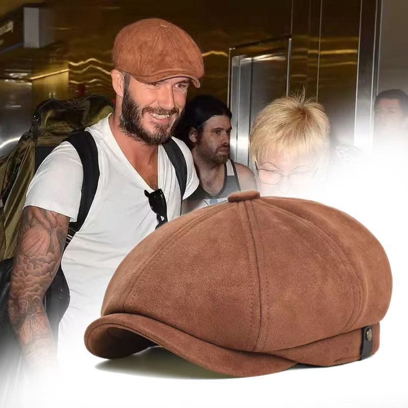 British-style Youth Casual All-match Vintage Octagonal Beret