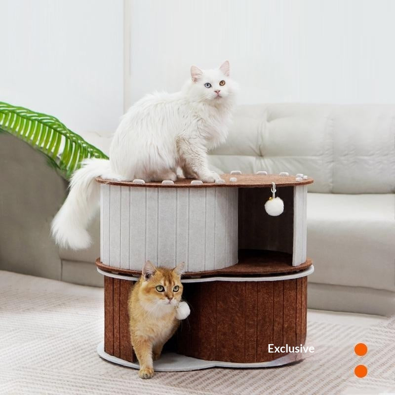 Lit Cave Cat multicouches adapté à toutes les saisons