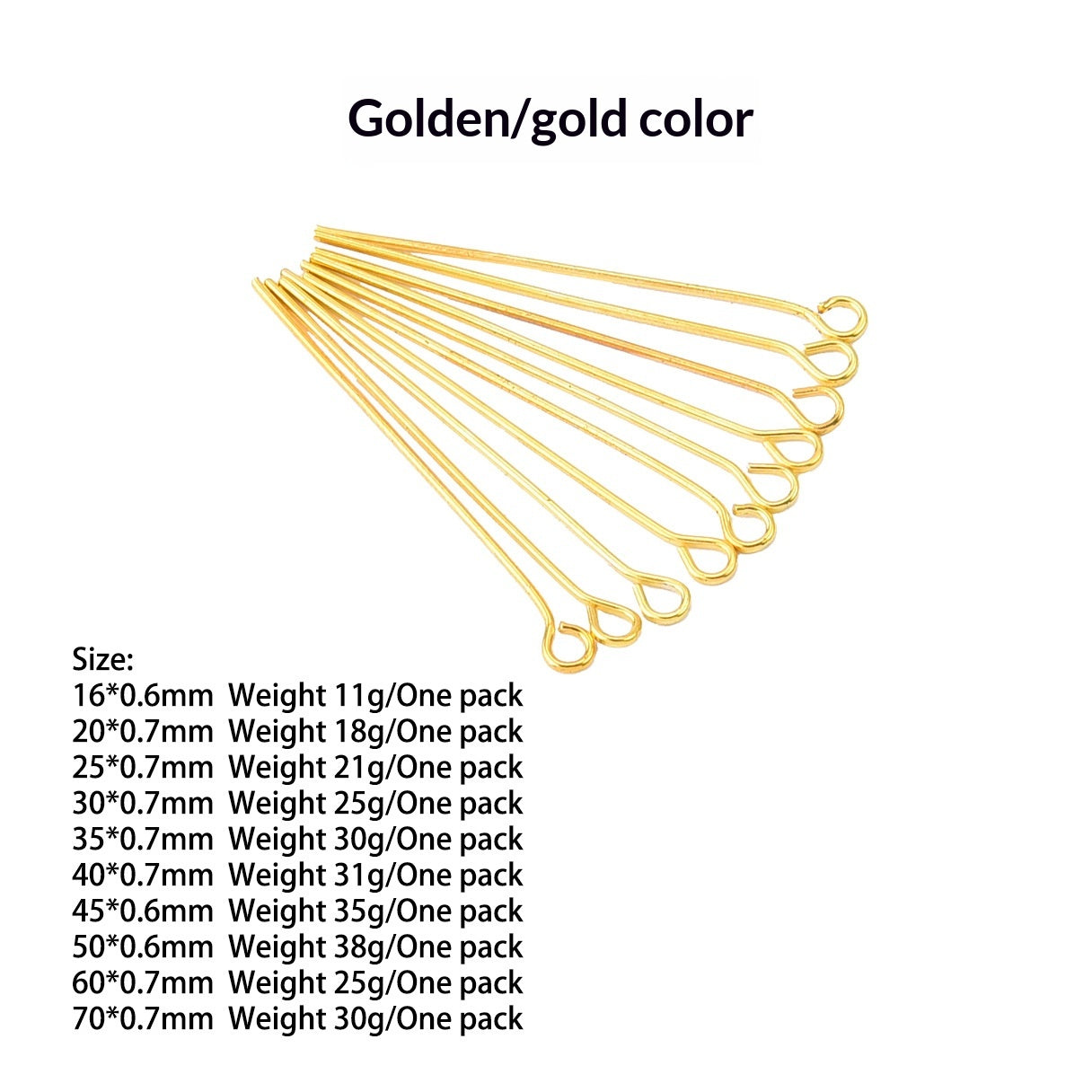 Pin à neuf caractères avec revêtement métallique pour la rétention de couleur