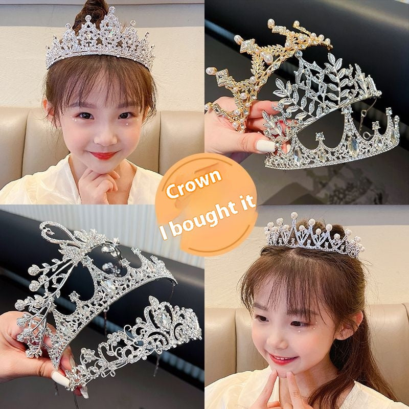 Clip de cheveux princesse couronne pour enfants