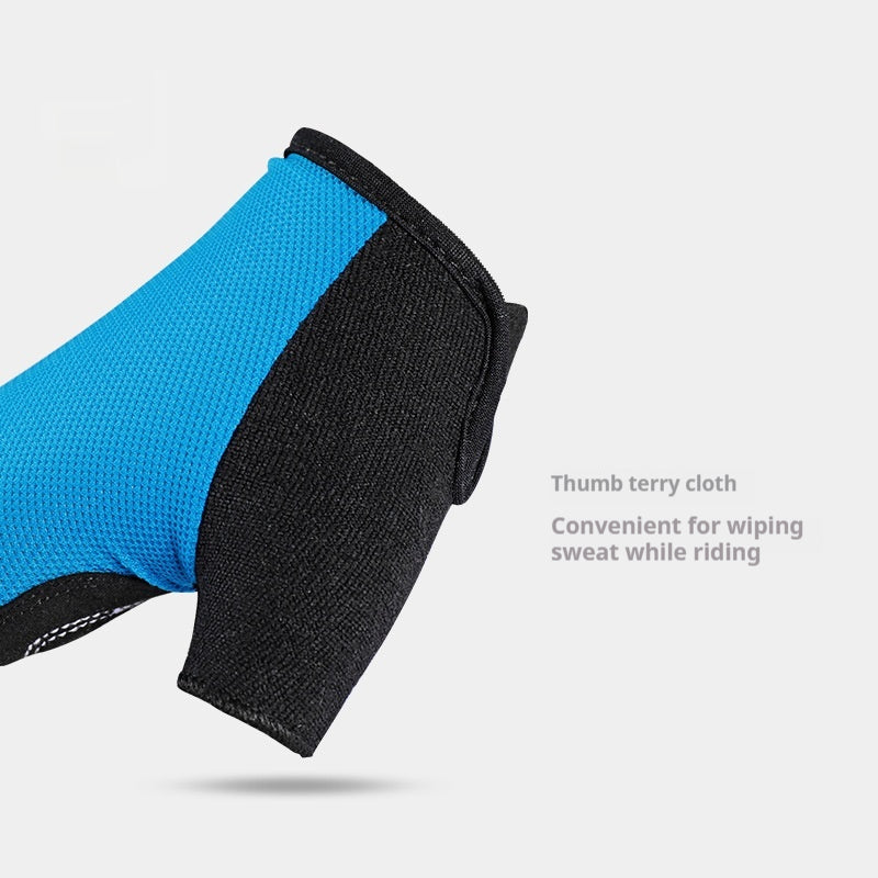 Gants de vélo demi-doigts hommes et femmes anti-dérapant respirant
