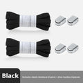 Shoelaces without laser-black-a pair of laces +4 press studs-1 set