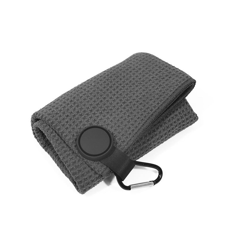Serviette de golf magnétique ronde en microfibre