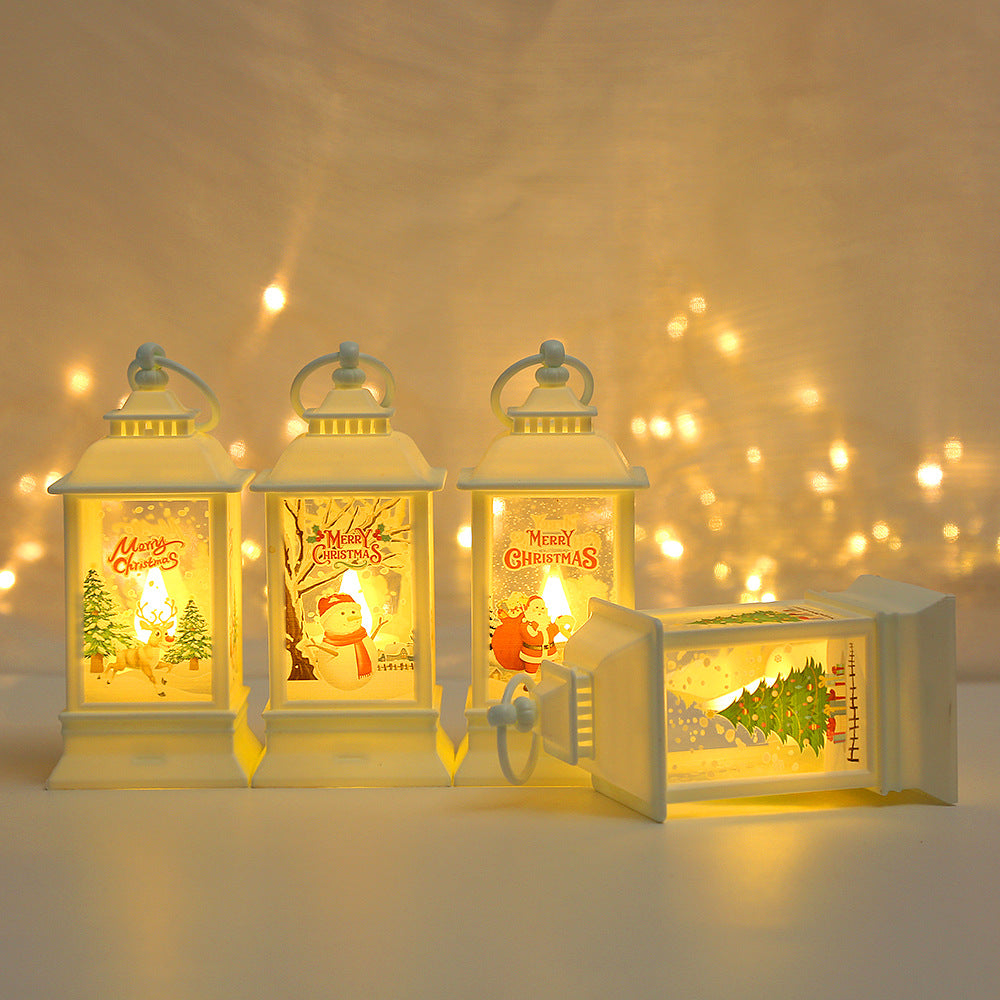 Décorations de Noël Noël pour les aînés Snowman Elk Lantern Pendentif de Noël Arbre