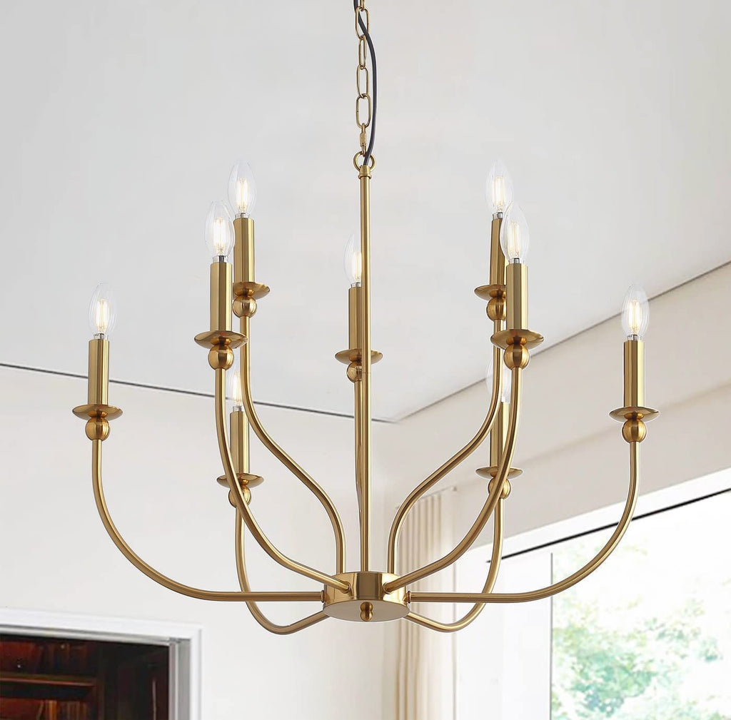 Moderne Simple et léger Luxury American Wought Iron Chandelier