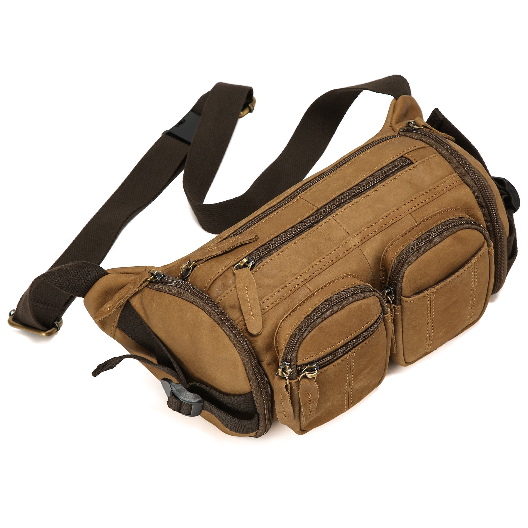 Sac de poitrine en cuir givré de style vente chaude