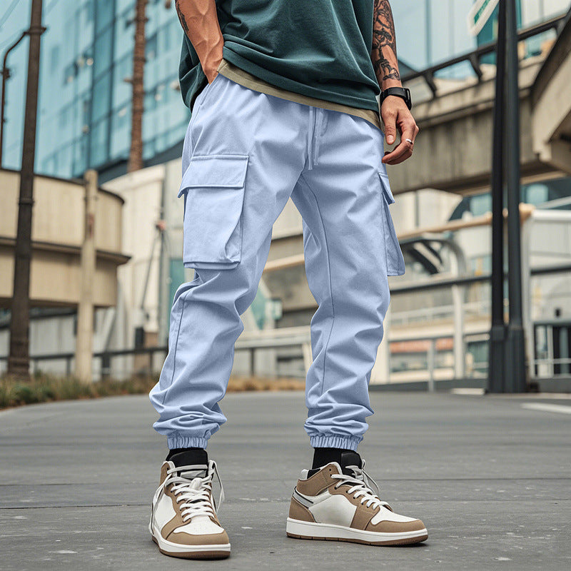 Cross border Amazon Autumn American Style Outdoor Multi-Pocket Hommes Loose Trendy Casual S