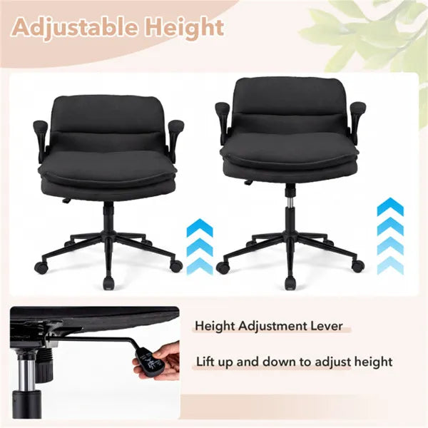 Chaise croisée Criss avec bras rabattus
