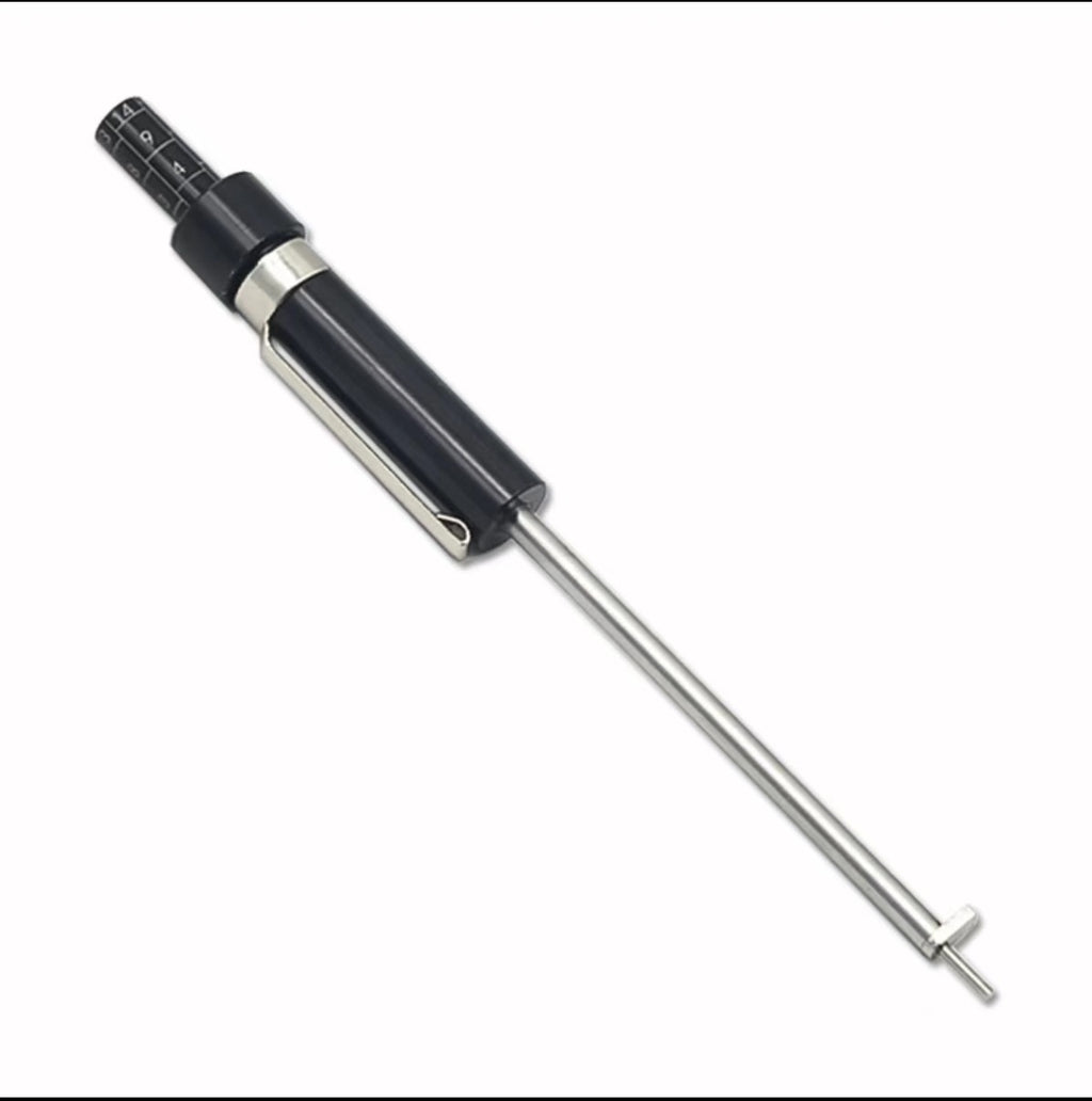Essai du stylo d'inspection et du tampon de frein à l'échelle de jauge de disque de frein non amovible