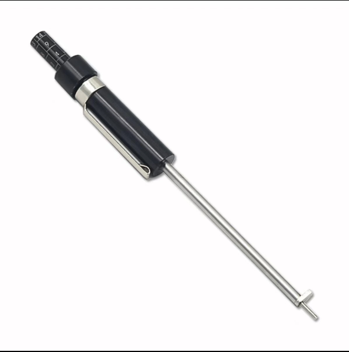 Essai du stylo d'inspection et du tampon de frein à l'échelle de jauge de disque de frein non amovible