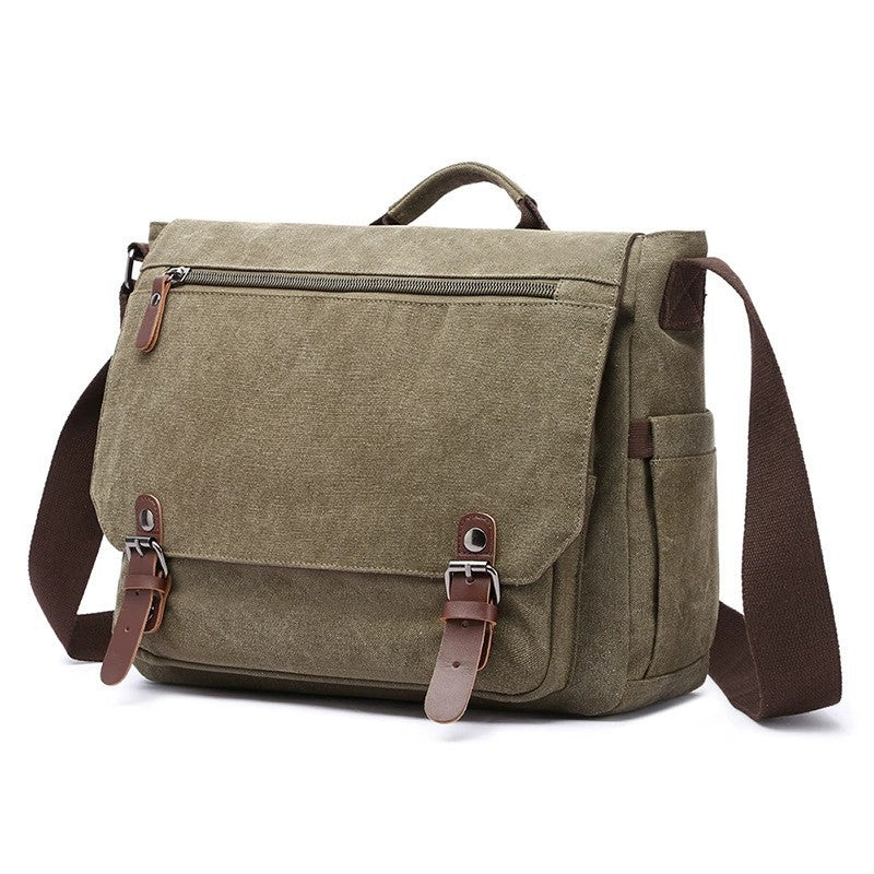 Porte-monnaie portable en toile transversale pour hommes