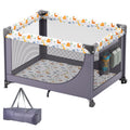 VEVOR Baby Playpen Portable Portable Baby Toddler Fence Play Yard & Wheels