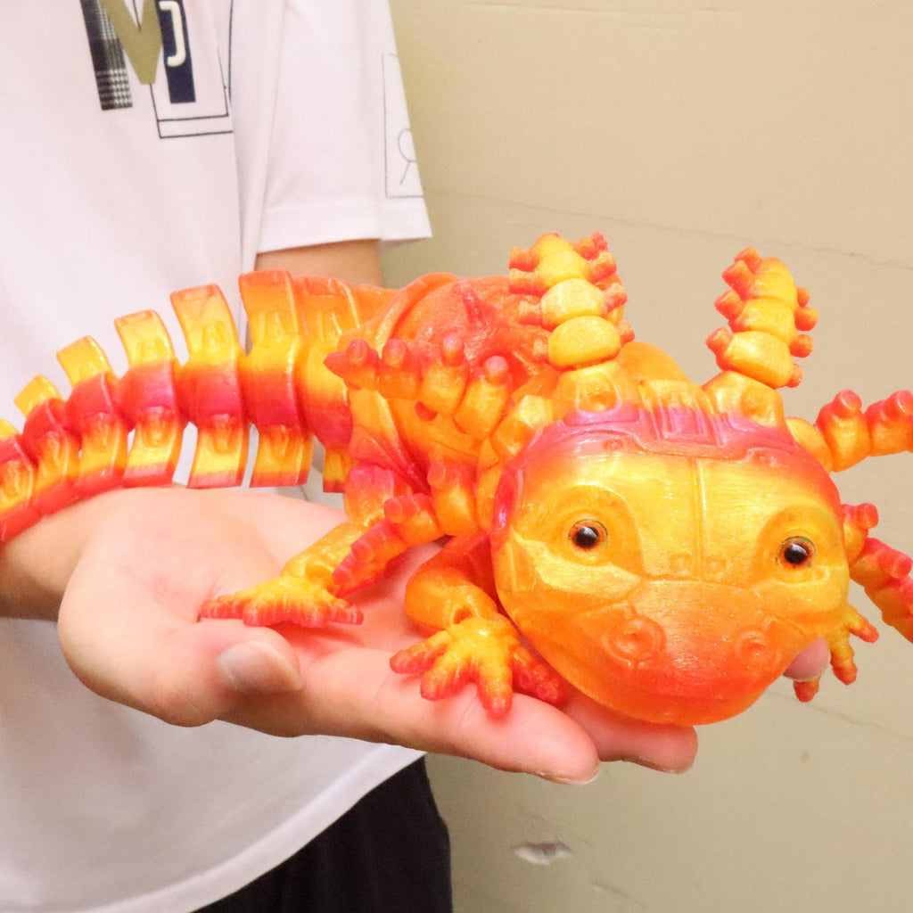 Salamandre mécanique imprimée en 3D Une figurine décorative mobile