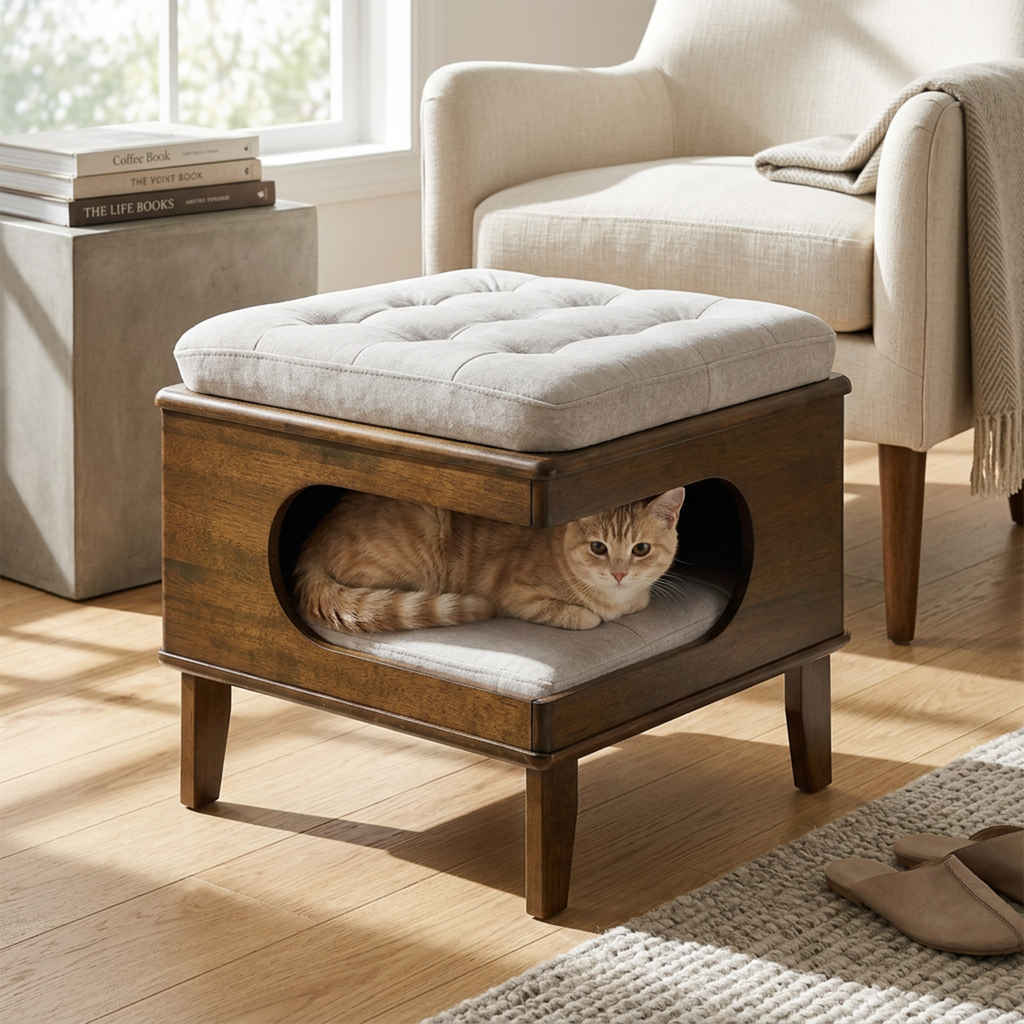 Lit de chat en caoutchouc Letitia