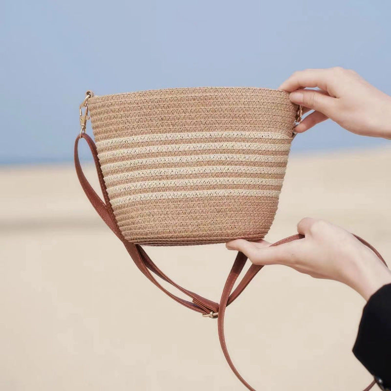 Sac à croix de vacances tissé élégant et polyvalent